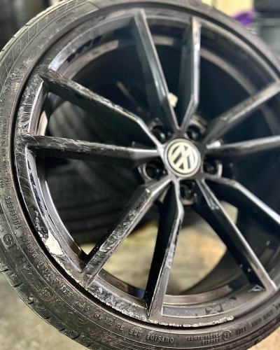 corroded alloy wheel